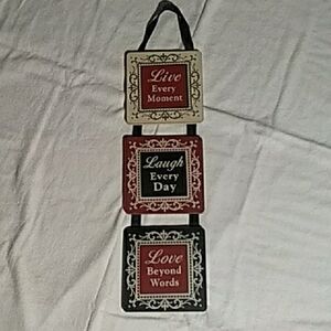 Live Laugh Love Wall Hanging